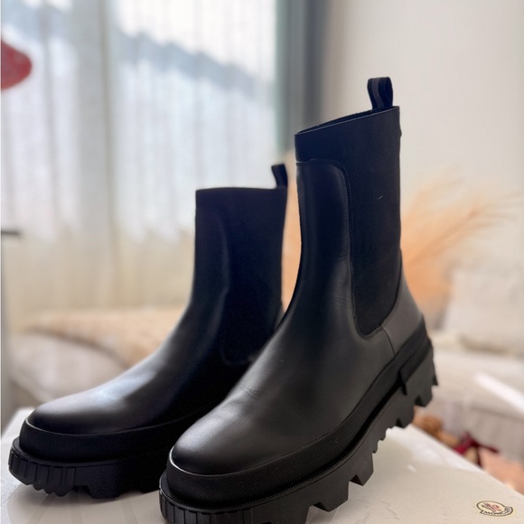 Moncler Black Chukka Boots - Picture 2 of 3